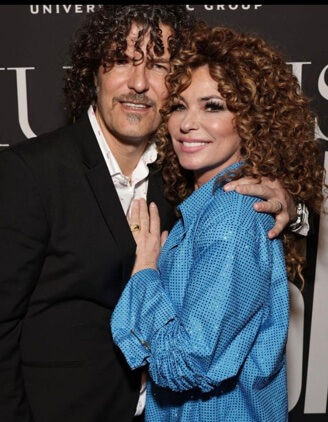 Shania Twain with her husband, Frederic Thiebaud.